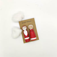 Mr. & Mrs. Secret Santa Claus Card- 9cm
